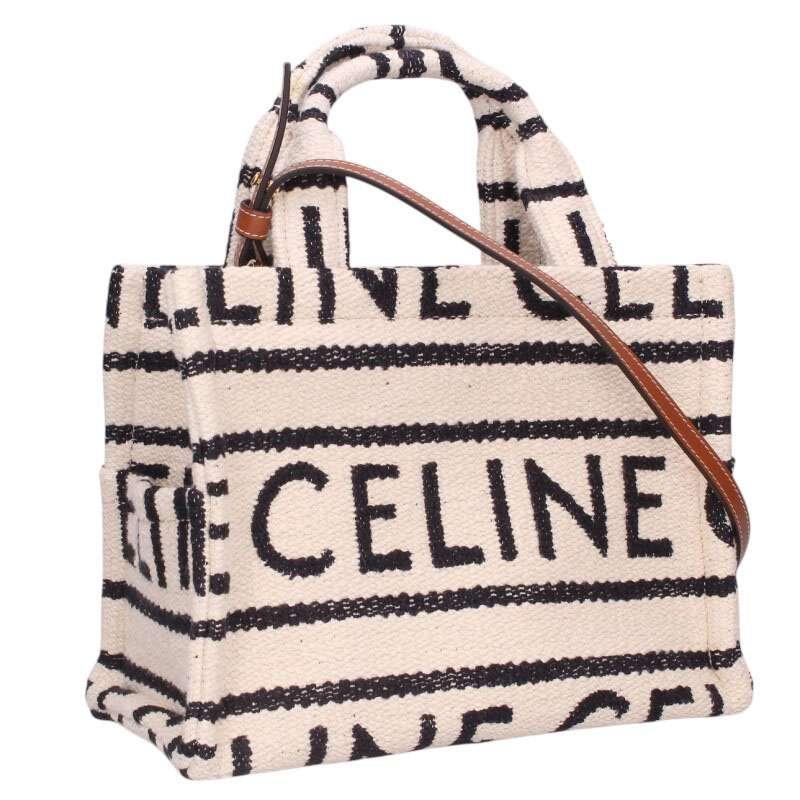 CELINE ロゴプリント ショルダーバッグ スモールカバ バッグ セリーヌ CELINE（セリーヌ） スモールカバタイス ロゴキャンバスショルダー