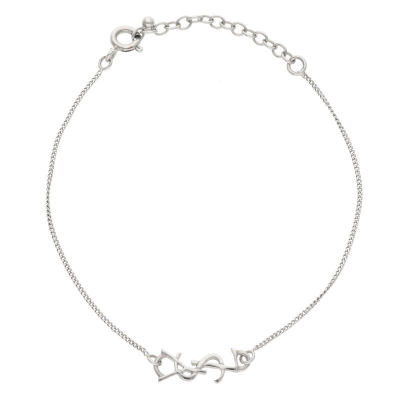 SAINT LAURENT サンローランパリ ブレスレット モノグラムロゴチェーン  