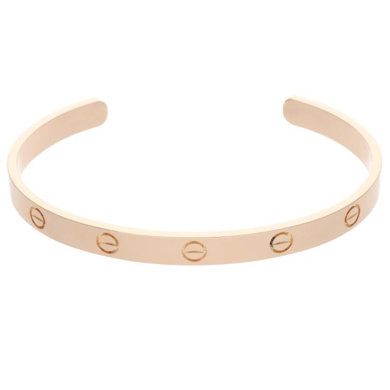 【美品・付属品あり】Cartier オープンラブブレス K18YG #19 Cartier（カルティエ） サイズ:19 LOVE BRACELET ラブブレス オープン