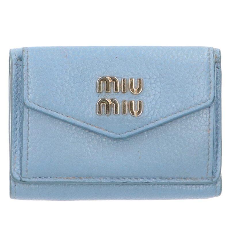 miu miu（ミュウミュウ） 三つ折りコンパクトウォレット財布 中古 BS99