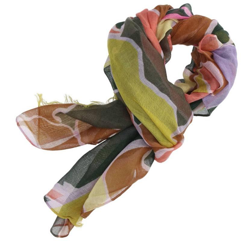 DRIES VAN NOTEN〕コットンシルクストール-