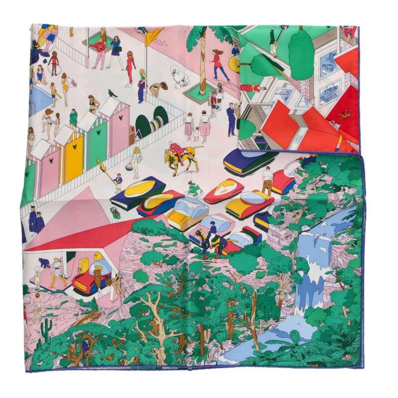 HERMES エルメス スカーフ カレ90 Hermes on The Beachオンザ HERMES エルメス スカーフ カレ90 Hermes on The Beachオンザ
