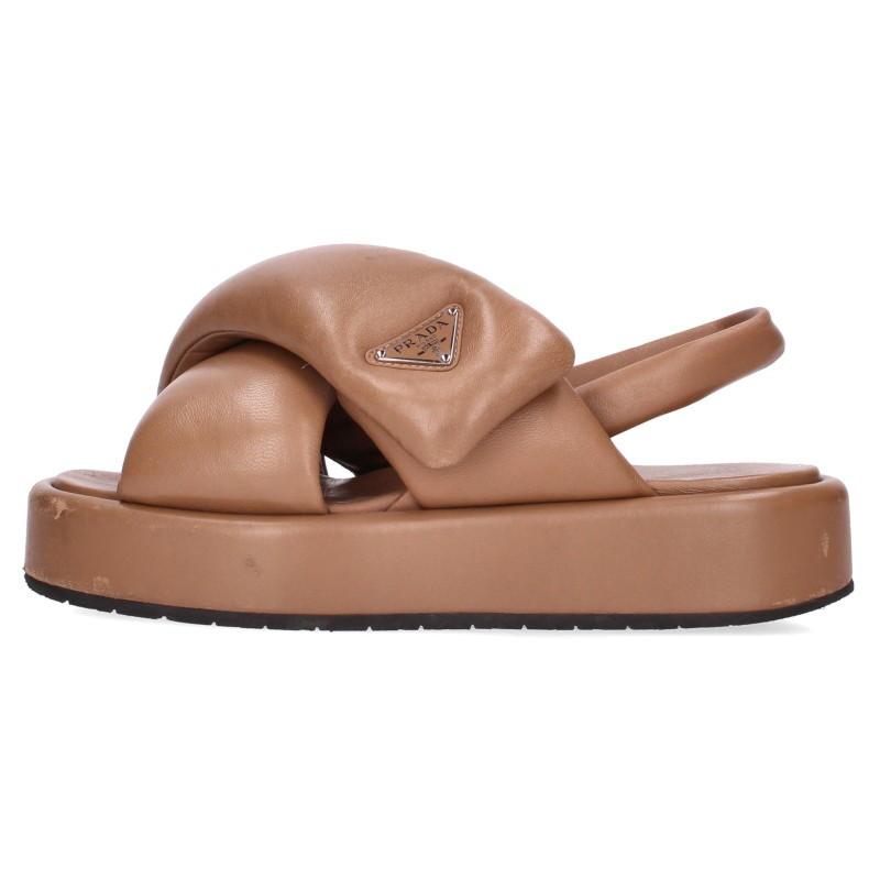 PRADA（プラダ） サイズ:37 トライアングルロゴパデットナッパレザー
