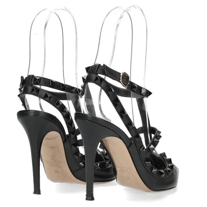 ヴァレンティノ VALENTINO サイズ:36 スタッズ装飾アンクルストラップ