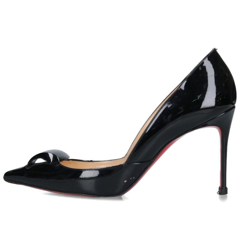 Christian Louboutin クリスチャンルブタン 黒 ビアンカ パテント 38 1/2