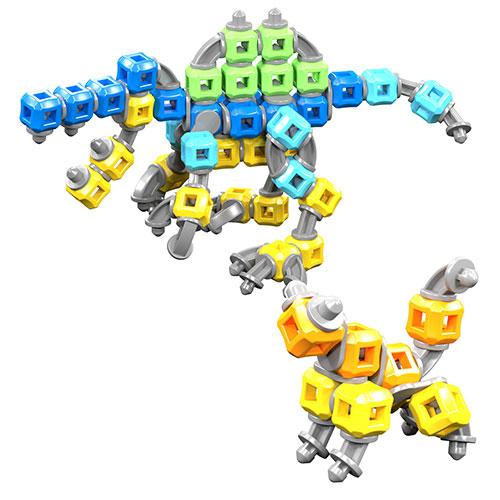 ミユキ精工 リポブロック ジョイントで繋げる新次元ブロック ベーシック450カラフル B450_3
