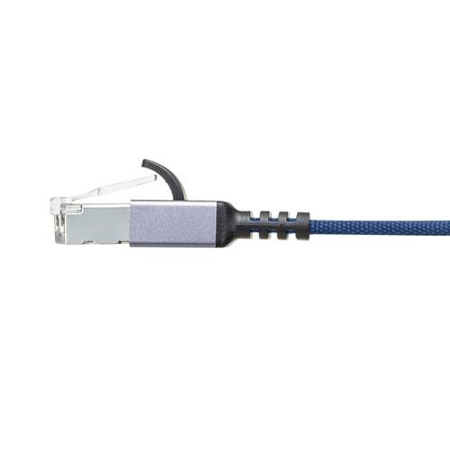 〔5個セット〕 サンワサプライ カテゴリ6AメッシュフラットLANケーブル 15m ブルー KB-FL6AME-15BLX5_2