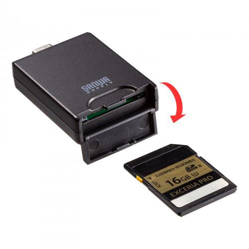 サンワサプライ UHS-II対応SDカードリーダー(USB Type-Cコネクタ) ADR-3TCSD4BK｜rinkobe｜03