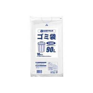 (まとめ)ジョインテックス ゴミ袋 LDD半透明 90L 10枚 N209J-90〔×10セット〕