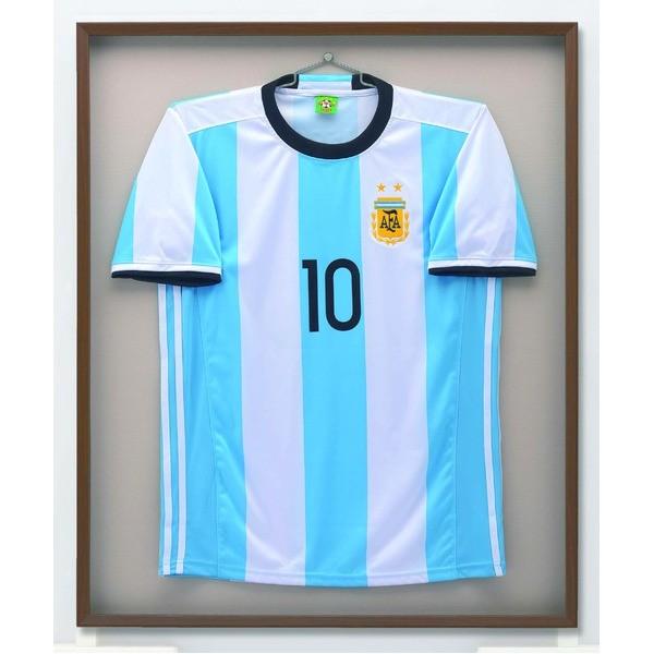 〔 受注生産 〕ユニフォーム額 890×730mm ブラウン 木製額 専用ハンガー付き 6505 額 額縁 フレーム