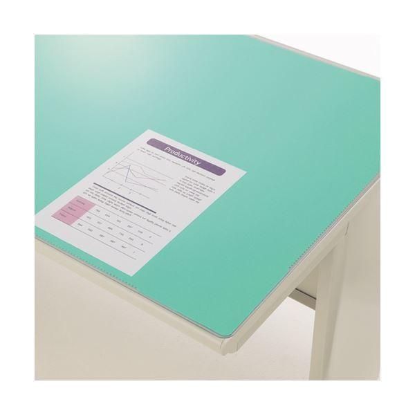 ライオン事務器 デスクマット アクリル製硬質透明タイプ ダブル(グリーンマット付) 1190×590×1.8mm No.126 1枚