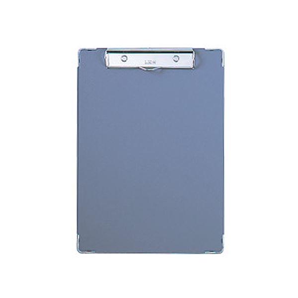 (まとめ)ライオン事務器 ボール用箋挟 A4タテ灰 CS-120 1枚 〔×20セット〕