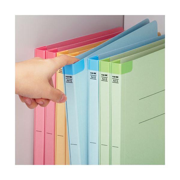 (まとめ)コクヨフラットファイルK2(背補強タイプ) A4タテ 緑 K2フ-BR10GX10 1パック(10冊) 〔×10セット〕の画像