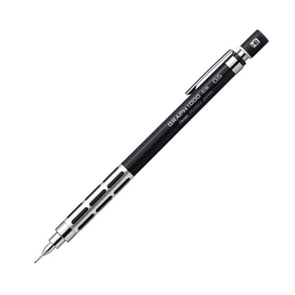 (まとめ)ぺんてる グラフ記録1000CS 0.5粍(軸色:黒いこと) PG1005CS-A 1本〔×5仕掛ける〕 定規、製図用品-製図用シャープペンシル