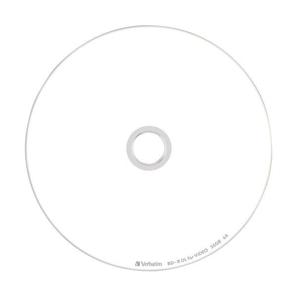 バーベイタム 録画用BD-R DL260分 1-6倍速 ホワイトワイドプリンタブル スピンドルケース VBR260RP50SV1 1パック(50枚)_1
