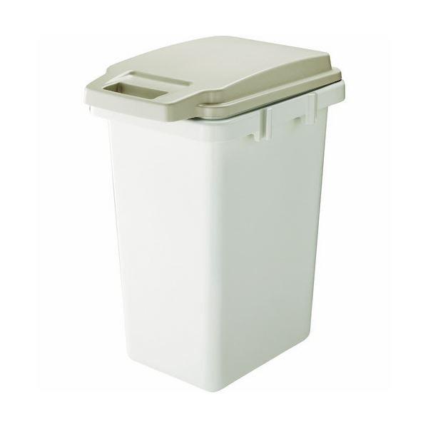 (まとめ)TRUSCO連結ワンハンドパッキンペール 45L ベージュ TRHPP-45-BG 1個〔×2セット〕