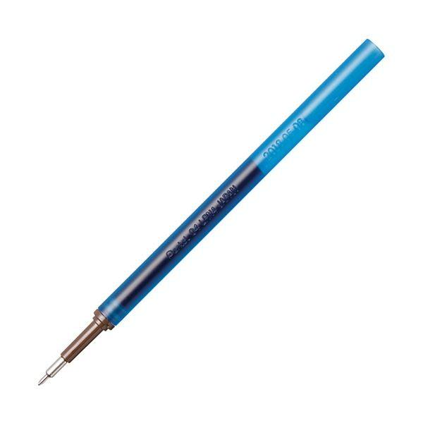 (まとめ)ぺんてる ゲルインキボールペン ノック式エナージェル インフリー 替芯 0.4mm ブルー XLRN4TL-C 1セット(10本)〔×10セット〕