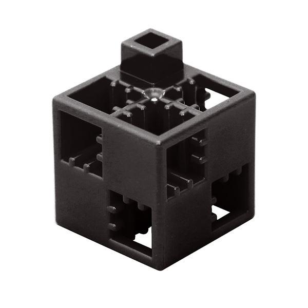 (まとめ)Artecブロック 基本四角 24P 黒〔×10セット〕の画像