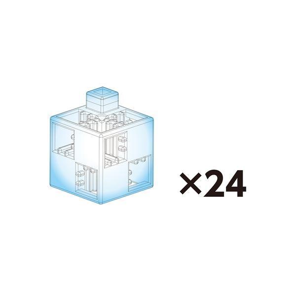 (まとめ)Artecブロック基本四角24Pクリア〔×10セット〕の画像