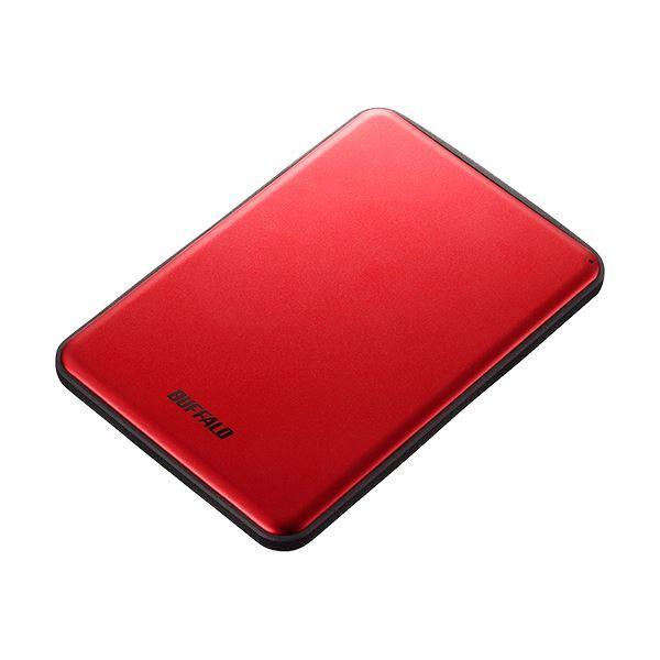 バッファロー MiniStation USB3.1(Gen1)対応 アルミ素材＆薄型ポータブルHDD 2TB レッド HD-PUS2.0U3-RDD 1台