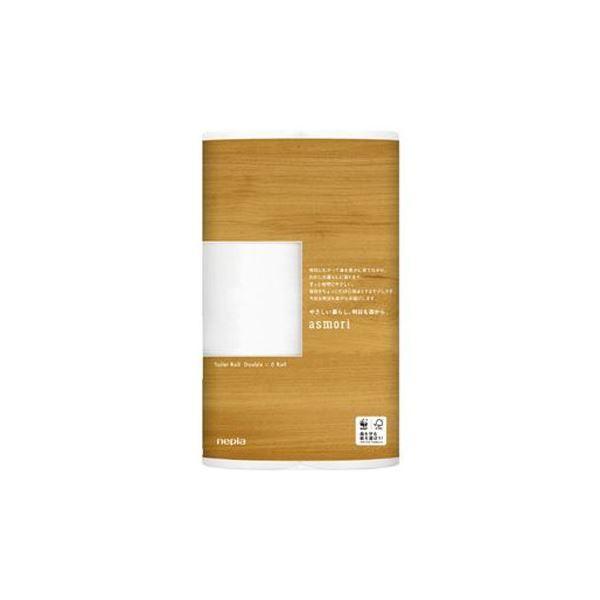 (まとめ)ネピア asmoriダブル60m×6渦巻形〔×10仕掛ける〕 ダイエット、健康-トイレットペーパー-衛生日用品