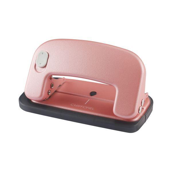 (まとめ) マックス シフォネル 2穴パンチ ピンク DP-12/P 〔×10セット〕