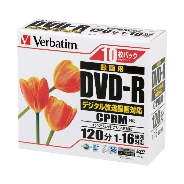 (まとめ) 三菱ケミカルメディア 録画DVDR 10枚 VHR12JPP10 〔×30セット〕
