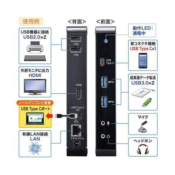 サンワサプライ USB Type-C専用ドッキングステーション USB-CVDK2_2