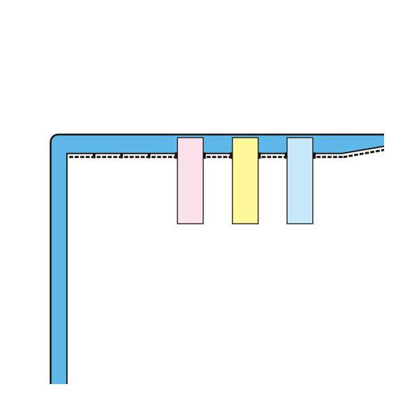 リヒトラブ CUBE FIZZクリヤーブック(サイドベンツ) A4タテ(見開きA3) 40ポケット(20シート) ネイビー N-6004-111セット(10冊)の画像