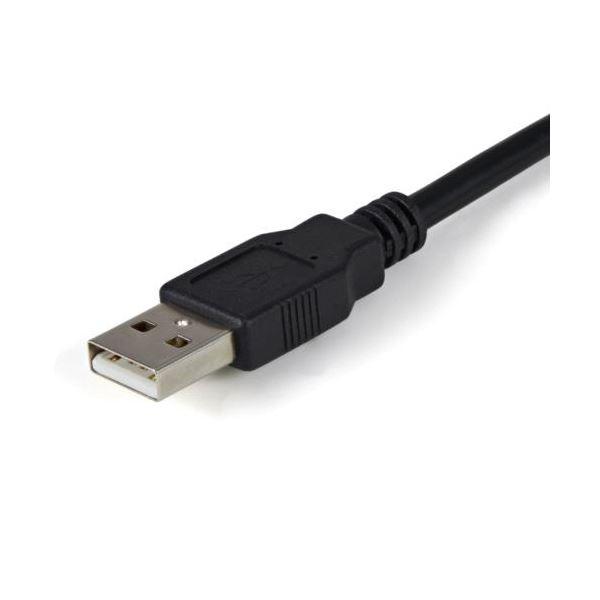 StarTech.com 2ポートFTDI USB -シリアル変換アダプタケーブル 1.8m ブラック ICUSB2322F1本_2