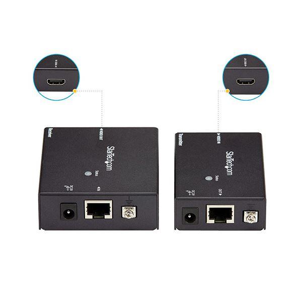 StarTech.com Cat5ケーブル対応HDMIエクステンダー延長器 HDBaseT規格対応 ST121HDBTE1台_1