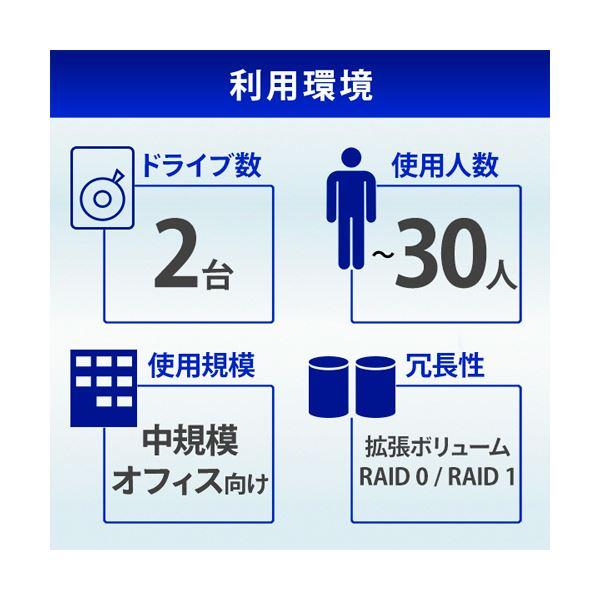 アイオーデータ10GbE＆マルチギガビット Linux 法人2ドライブNAS(5年保証・データ復旧) 4TB HDL2-XA4B1台_4