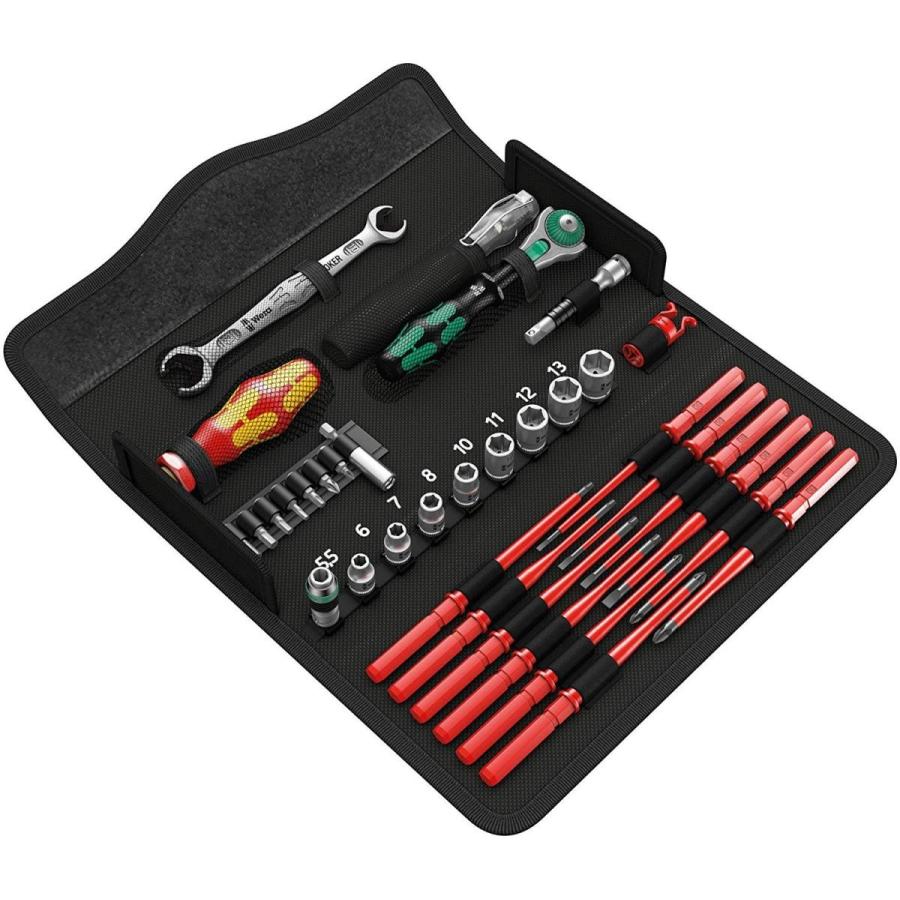 Wera 135926 Kraftform Kompakt W1 検査と修理一揃いの道具 35天下太平 DIY、工具-工具セット-道具、工具