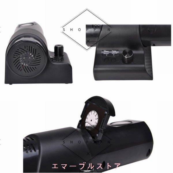 LED 投影 時計 創造的 クロック 360度回転 壁掛け 読みやすい USプラグ 黒