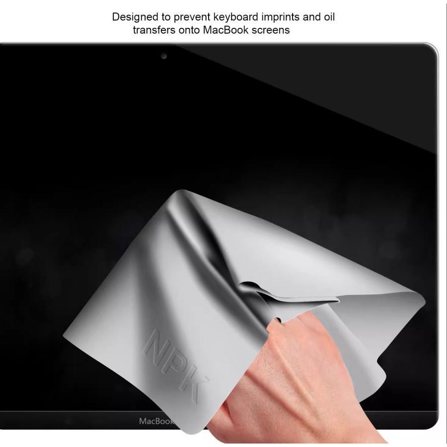 ノートパソコン用キーボードスクリーンクリーニングクロスマイクロファイバー防塵フィルムキーボードラップカバーmacbook pro 13/15 ...