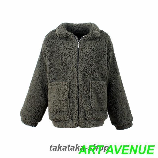 【大特価】レディース ボアコート 長袖 テディコート オーバーサイズ 大きいサイズ 2L 3L 4L アウター 韓国 原宿系 ファッション |  | 08