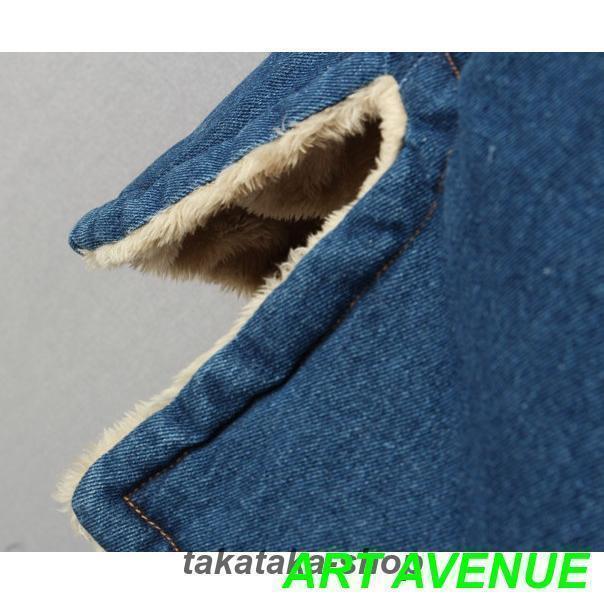 【大特価】裏ボア アウター デニムコート ボア レディース 秋 冬 デニムジャケット エスニック柄 フード コート カジュアル おしゃれ 大人可愛い 秋冬 韓国 |  | 11