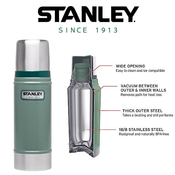 STANLEY【スタンレー】 16oz クラシック 真空ボトル 水筒、魔法瓶 0.47