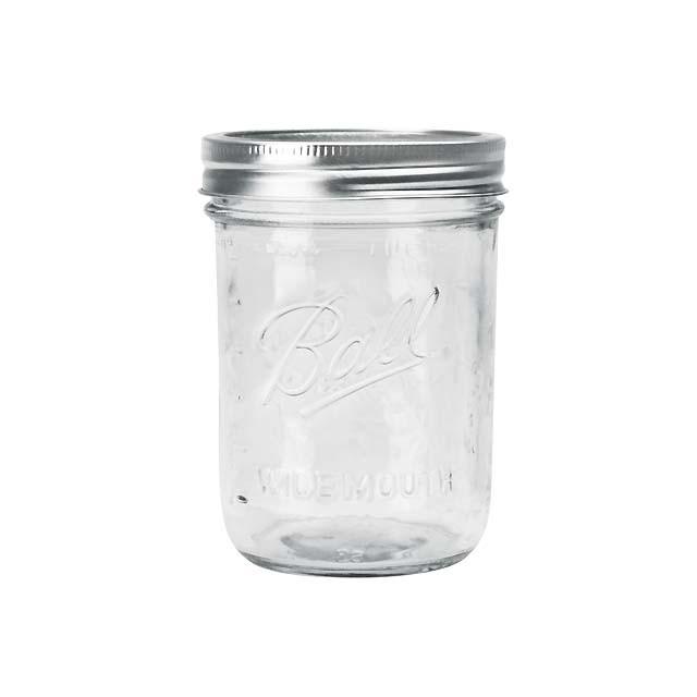 BALL ボール Mason Jar メイソンジャー 16oz ワイドマウス ガラス保存瓶 (500ml) 1ダース｜rinkydink｜03