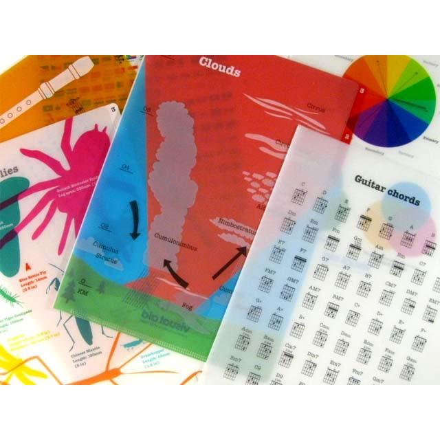 visual aid 【ビジュアルエイド】 3ポケット クリアファイル (A4