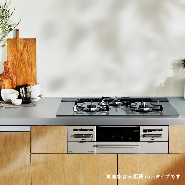 公式ストア限定 工事費込み リンナイ The Basic Built-in 60cm幅 ザ ベーシック ビルトインコンロ 都市ガス プロパン ビルトインガスコンロ｜rinnai-style｜14