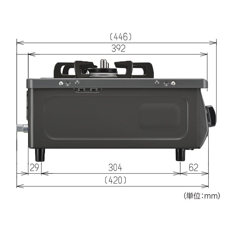 5/26迄 2%OFFガスコンロ 都市ガス プロパン リンナイ The Basic Gastable Compact ザ ベーシック 56cm 2口｜rinnai-style｜14