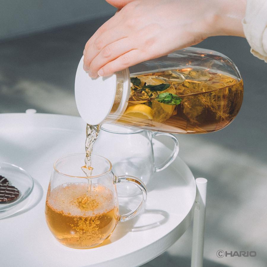 HARIO（ハリオ） レンジでかんたん麦茶ポット むぎちゃん（ホワイト