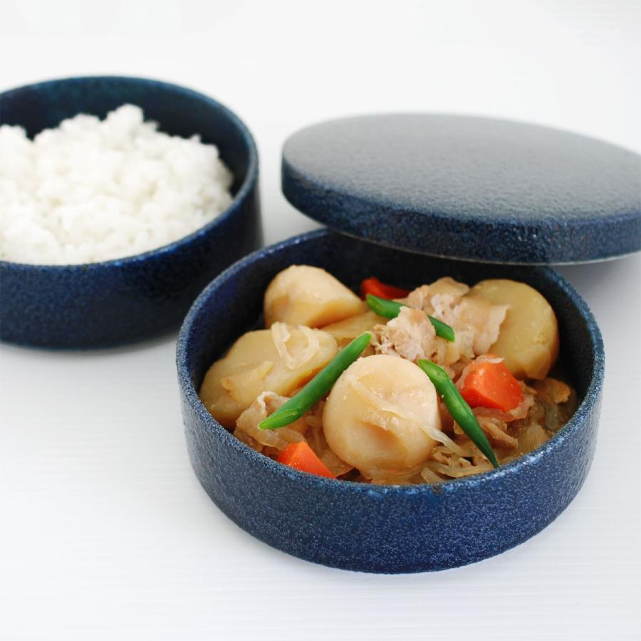 K+dep（ケデップ） おひつ重ね鉢（二段）ネイビー【製造元出荷