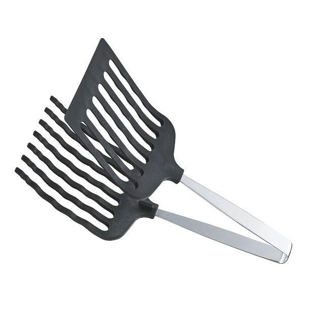 フッ素焼き網で使える！マルチグリルトング大（ブラック）【製造元出荷