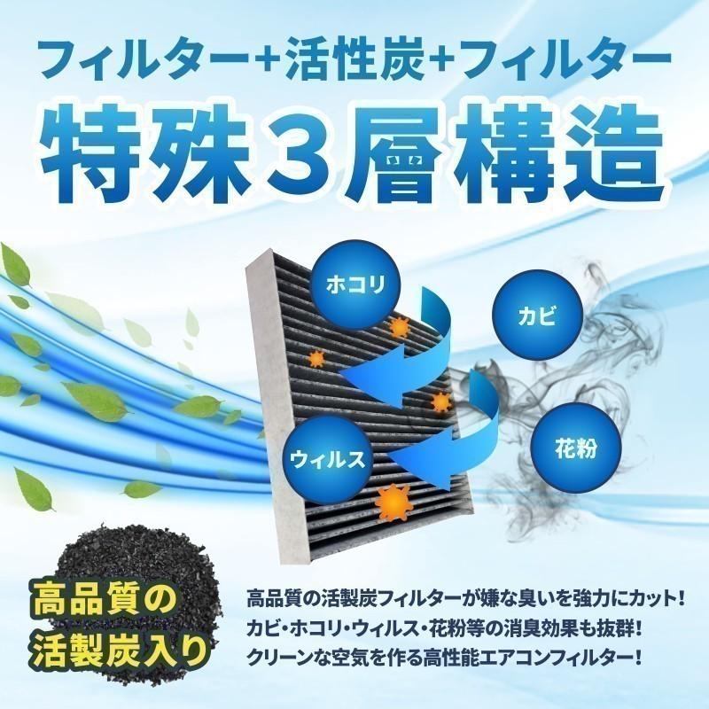 エアコンフィルターデイズルークス H26.2〜 dayz  特殊3層構造 活性炭入り B21A　エアコンフィルター｜rinne-store｜04