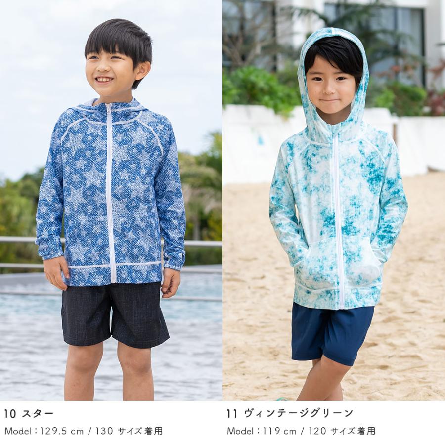 SALE ラッシュガード キッズ パーカー 数量限定 水着用 長袖 男の子