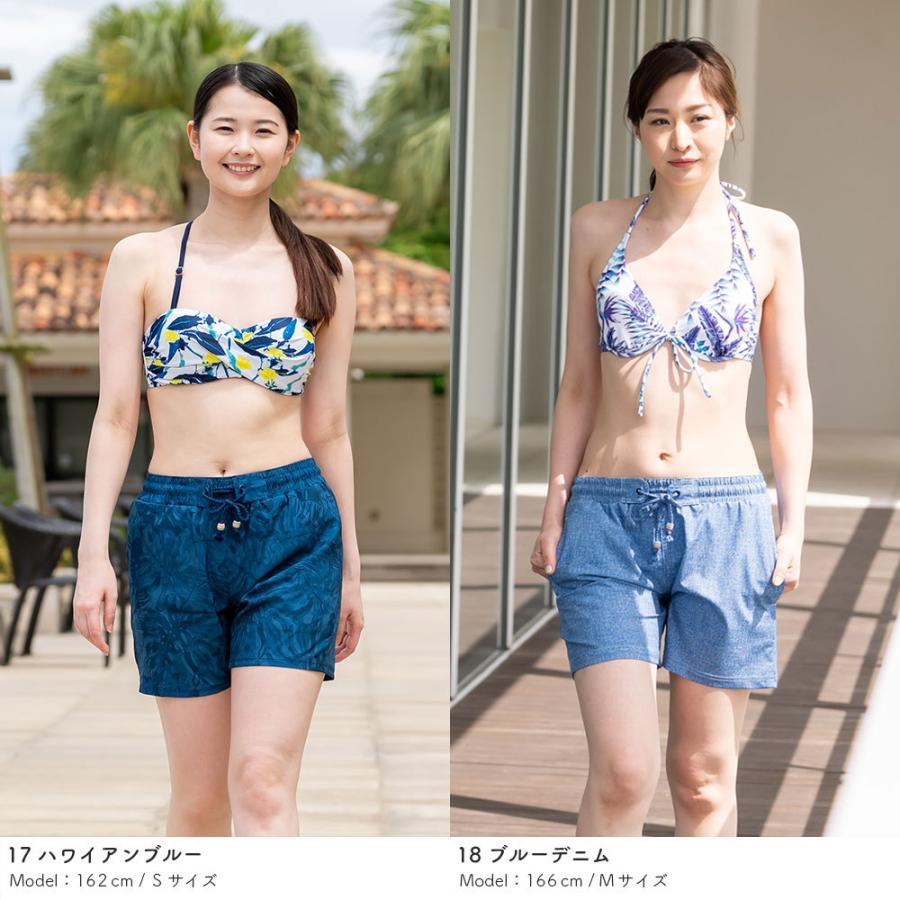 サーフパンツ レディース ショート丈 女性用 水陸両用 水着 ボードショーツ 体型カバー