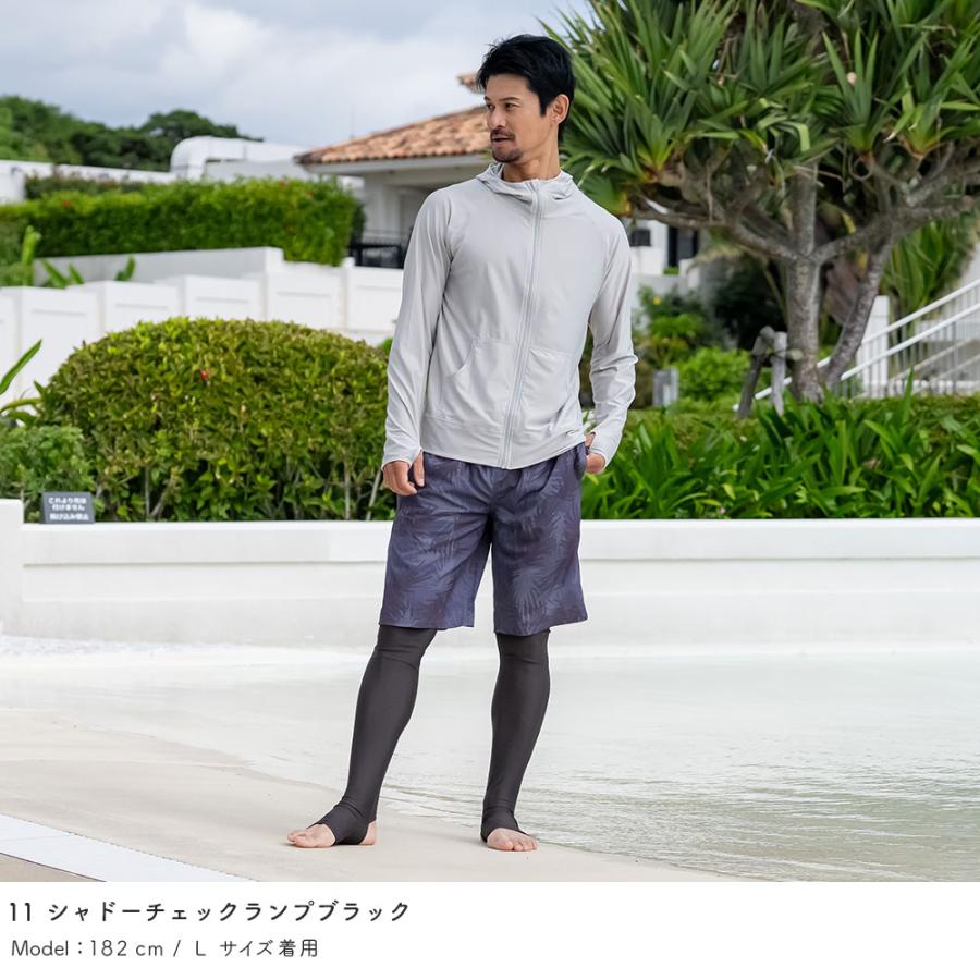 ラッシュガード メンズ トレンカ 体型カバー 日焼け対策 ケガ防止 水着