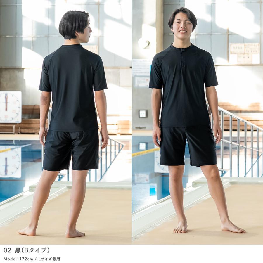 スクール水着 半袖セット 男の子 セパレート スパッツ型 トランクス型
